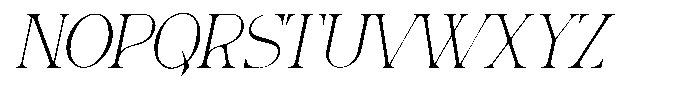 Molten Regular Slant Font UPPERCASE