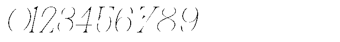 Molten Thin Slant Font OTHER CHARS