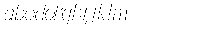 Molten Thin Slant FONT