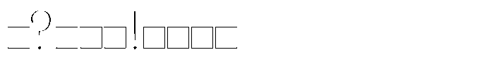 Molten Thin Font OTHER CHARS