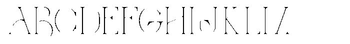 Molten Thin Font UPPERCASE