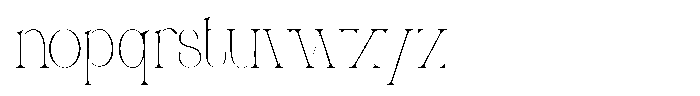 Molten Thin Font LOWERCASE