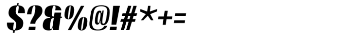Moltrak  Black Slanted Semi Expanded Font OTHER CHARS