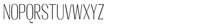 Moltrak  Extra Light Condensed Font UPPERCASE