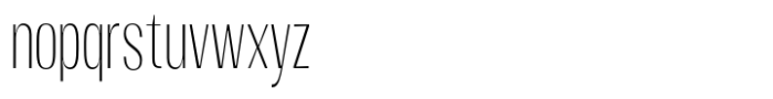 Moltrak  Extra Light Condensed Font LOWERCASE