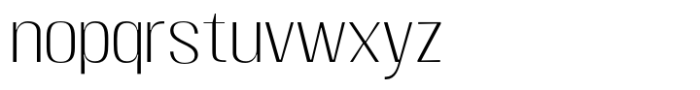 Moltrak  Extra Light Expanded Font LOWERCASE