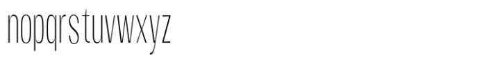 Moltrak  Extra Light Extra Condensed Font LOWERCASE