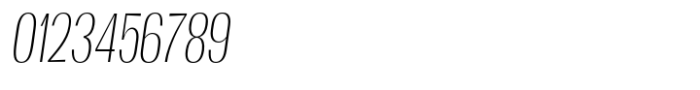 Moltrak  Extra Light Slanted Condensed Font OTHER CHARS