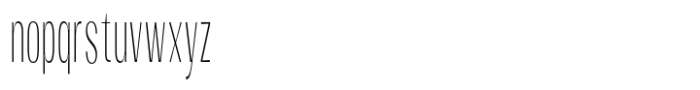 Moltrak  Extra Light Ultra Condensed Font LOWERCASE