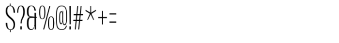 Moltrak  Light Condensed Font OTHER CHARS