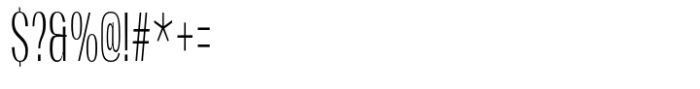 Moltrak  Light Extra Condensed Font OTHER CHARS
