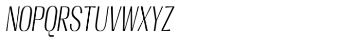 Moltrak  Light Slanted Condensed Font UPPERCASE
