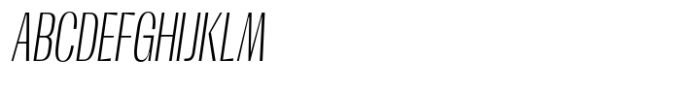 Moltrak  Light Slanted Extra Condensed Font