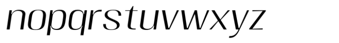 Moltrak  Light Slanted Extra Expanded Font LOWERCASE