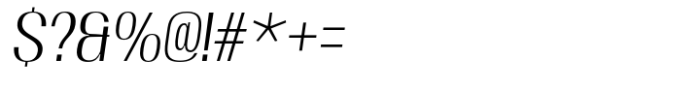 Moltrak  Light Slanted Semi Expanded Font OTHER CHARS