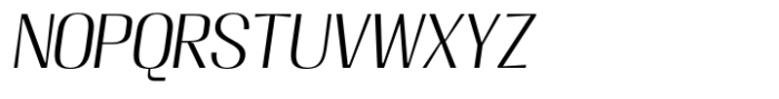 Moltrak  Light Slanted Semi Expanded Font UPPERCASE