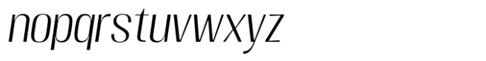 Moltrak  Light Slanted Semi Expanded Font LOWERCASE