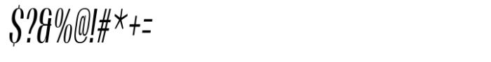 Moltrak  Medium Slanted Extra Condensed Font OTHER CHARS