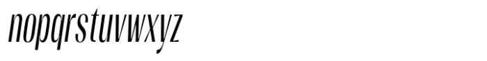 Moltrak  Medium Slanted Extra Condensed Font LOWERCASE