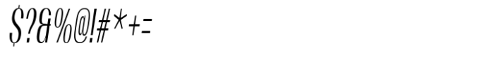 Moltrak  Slanted Extra Condensed Font OTHER CHARS