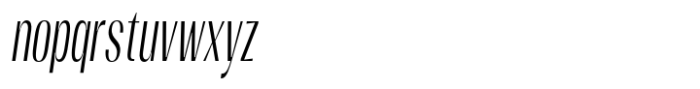 Moltrak  Slanted Extra Condensed Font LOWERCASE