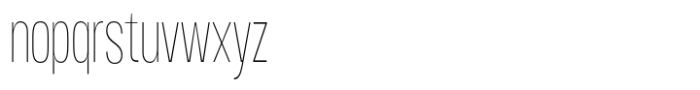 Moltrak  Thin Condensed Font LOWERCASE