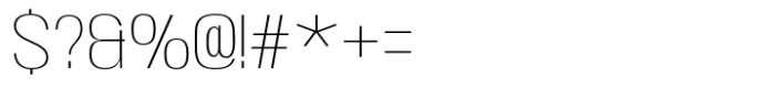Moltrak  Thin Expanded Font OTHER CHARS