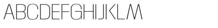 Moltrak  Thin Expanded Font UPPERCASE