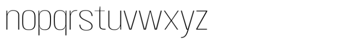 Moltrak  Thin Expanded Font LOWERCASE