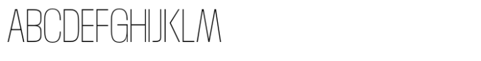 Moltrak  Thin Semi Condensed Font UPPERCASE