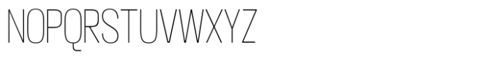 Moltrak  Thin Semi Condensed Font UPPERCASE