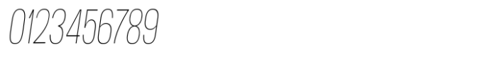 Moltrak  Thin Slanted Condensed Font OTHER CHARS