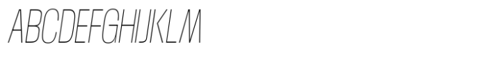 Moltrak  Thin Slanted Condensed Font