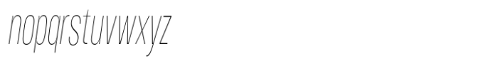 Moltrak  Thin Slanted Extra Condensed Font LOWERCASE