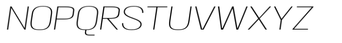 Moltrak  Thin Slanted Extra Expanded Font UPPERCASE