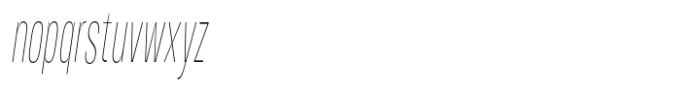 Moltrak  Thin Slanted Ultra Condensed Font LOWERCASE