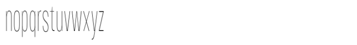 Moltrak  Thin Ultra Condensed Font LOWERCASE