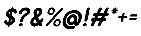 Molunge Rounded Italic Font OTHER CHARS