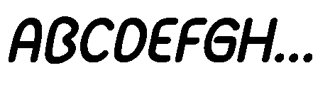 Molunge Rounded Italic Font UPPERCASE