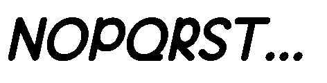 Molunge Rounded Italic Font UPPERCASE