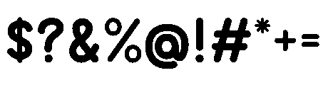 Molunge Rounded Regular Font OTHER CHARS