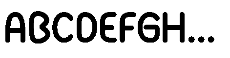Molunge Rounded Regular Font UPPERCASE