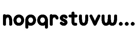 Molunge Rounded Regular Font LOWERCASE