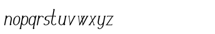 Molvizar Light Italic Font LOWERCASE
