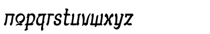 Molyan Slant Font LOWERCASE