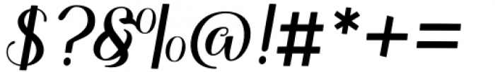 Molynia Script Regular Font OTHER CHARS