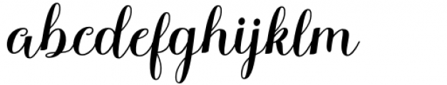 Molynia Script Regular Font LOWERCASE