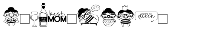 Mom Life Dingbat Font OTHER CHARS