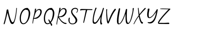 Moment Handwriting Font UPPERCASE