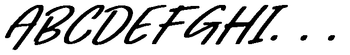 Moments Simple Journaling Italic Font UPPERCASE